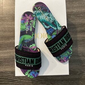 Dior Multicolor Slide Sandals